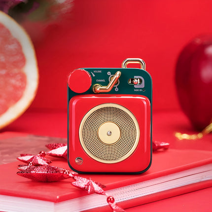 Altavoz inalámbrico Bluetooth con fonógrafo atómico retro