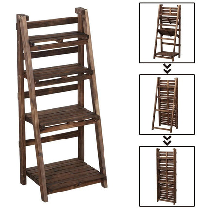 4-Tier Bamboo Plant Stand - Wnkrs