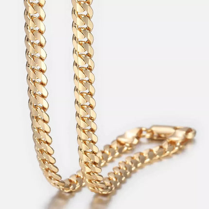 Gold Cuban Link Chain Necklace for Men - Wnkrs