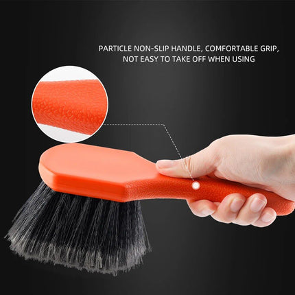 Effortless Wheel Cleaning Brush with Soft Bristles and Ergonomic Handle - Wnkrs