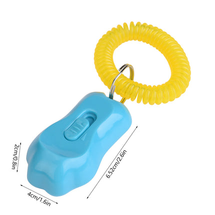 Clicker de dressage réglable pour chien avec contrôle sonore et dragonne