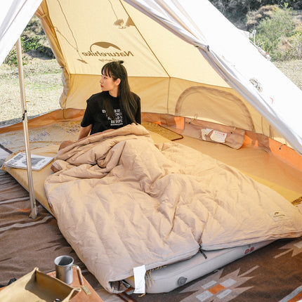 Saco de dormir ultraligero de plumón de ganso para acampar en invierno