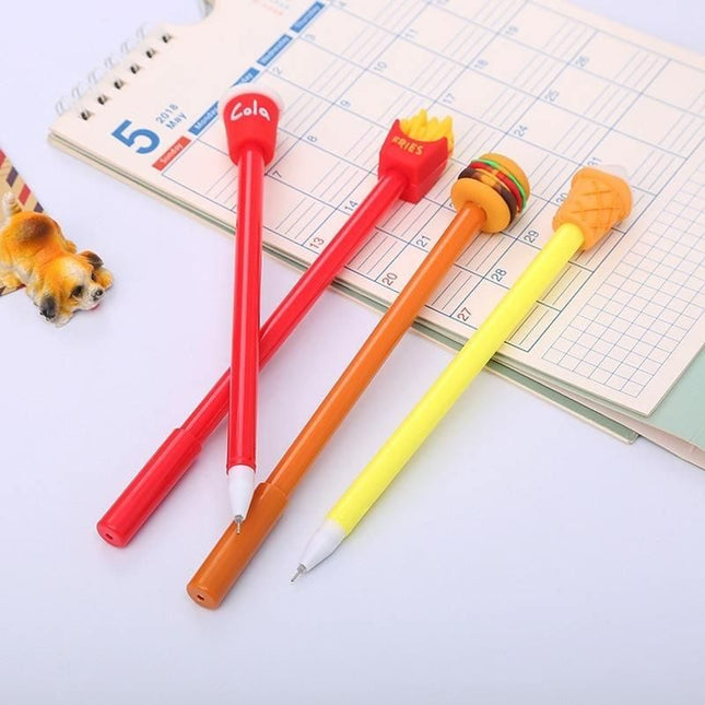 Cute Fast Food-Themed Gel Pen Set - Wnkrs