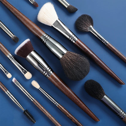 12PCS Premium Natural Makeup Brush Set