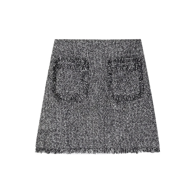 Falda a cuadros estilo retro en forma de A