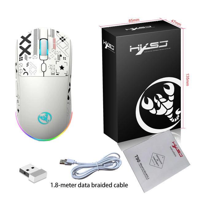 T90 Wireless Bluetooth RGB Mouse