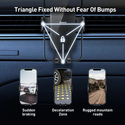 Metal Car Air Vent Phone Holder - Secure & Stylish Mount