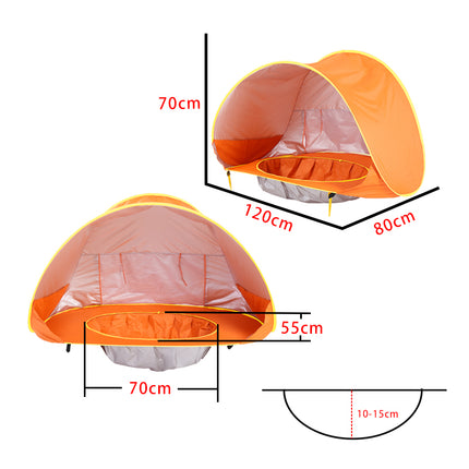 Portable Baby Beach Tent with UV Protection and Mini Pool