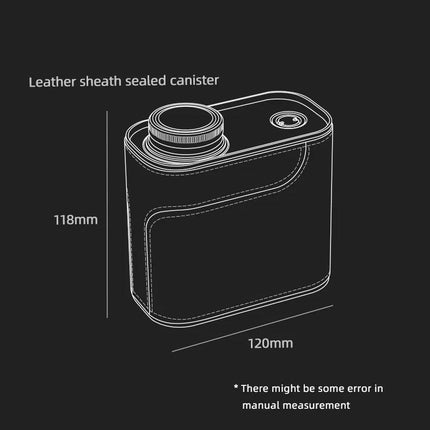 Airtight Metal Coffee & Tea Canister with Portable Filter Paper Storage - Essential Camping Companion