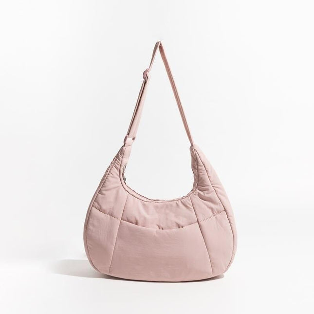 Sac à bandoulière chic en forme de demi-lune