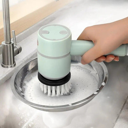 Versatile Electric Spin Scrubber Multi-Function Cleaning Tool with 4 Brush Heads - Wnkrs