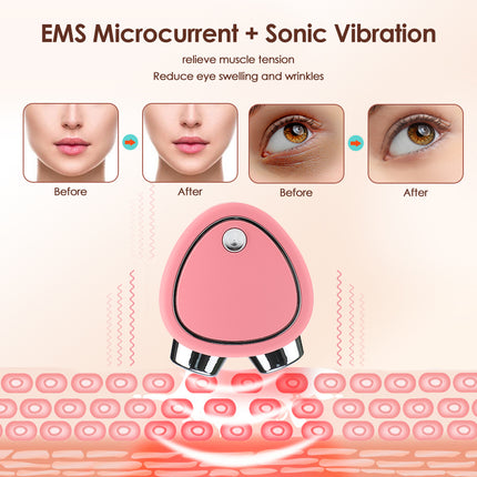 Masajeador facial con microcorriente EMS