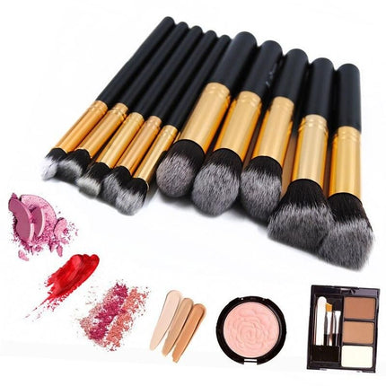 10-Piece Premium Makeup Brush Set - Wnkrs