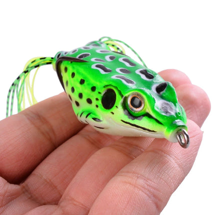 Juego de señuelos blandos Topwater Frog