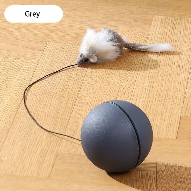 Juguetes para gatos Madden: palo de juguete automático con forma de ratón y pelota eléctrica para gastar energía