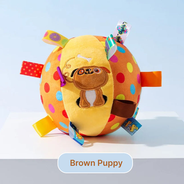 Pelota de peluche interactiva con sonido para perros