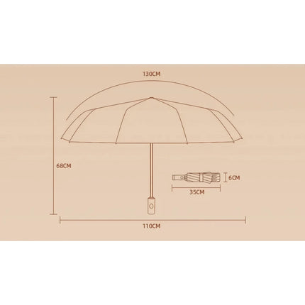 Auto-Open Reverse Folding Umbrella