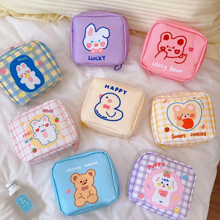 Korean Cartoon Bear Sanitary Napkin Organizer - Wnkrs