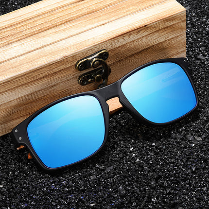 Gafas de sol polarizadas de piloto hechas a mano en madera de haya