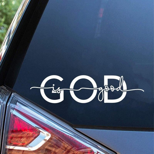 Divine Touch Vinyl Decal Christian Faith Car Sticker for All Surfaces - Wnkrs