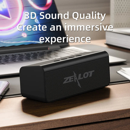 Portable Bluetooth Speaker with 3D Hi-Fi Stereo