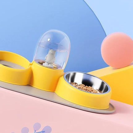 Gamelle double automatique pour chiens et chats