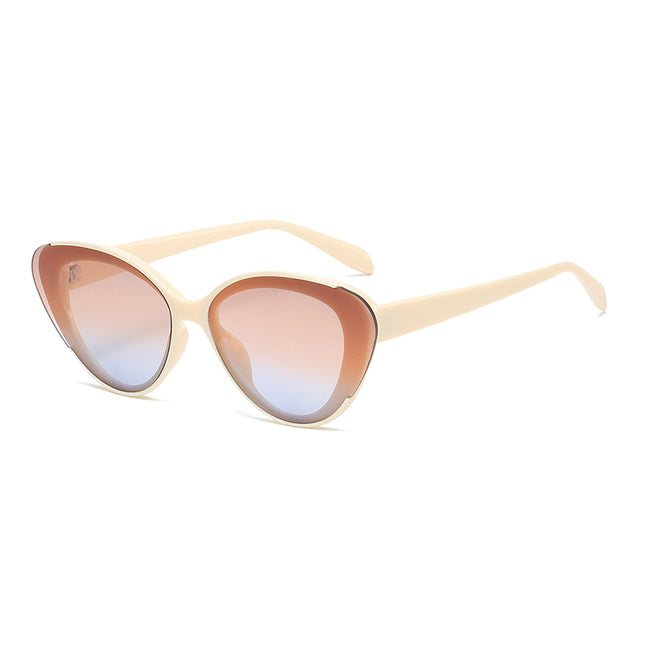 Gafas de sol modernas con degradado de ojo de gato para mujer: protección UV400