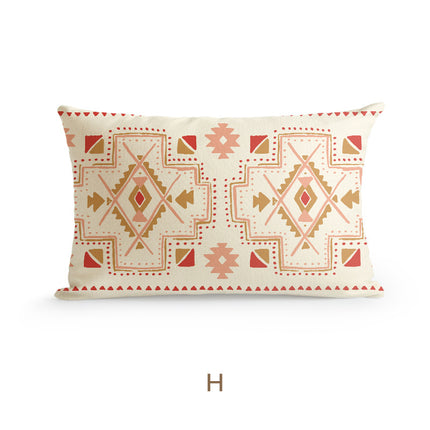 Bohemian Homestay Ethnic Style Pillow Living Room Sofa Cushion Office Pillow Car Backrest Pillow Case - Wnkrs