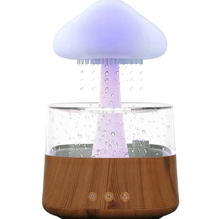 Colorful Mushroom Rain Cloud Air Humidifier and Night Light with Aromatherapy - Wnkrs