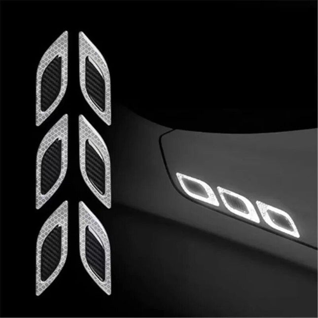 6-Piece High-Visibility Car Reflective Sticker Set - Wnkrs