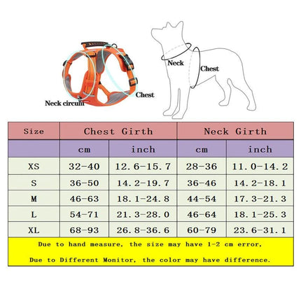 Arnés reflectante ajustable para perros