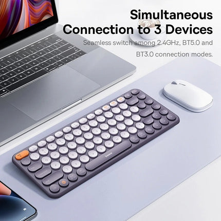 Teclado inalámbrico Bluetooth con teclas silenciosas