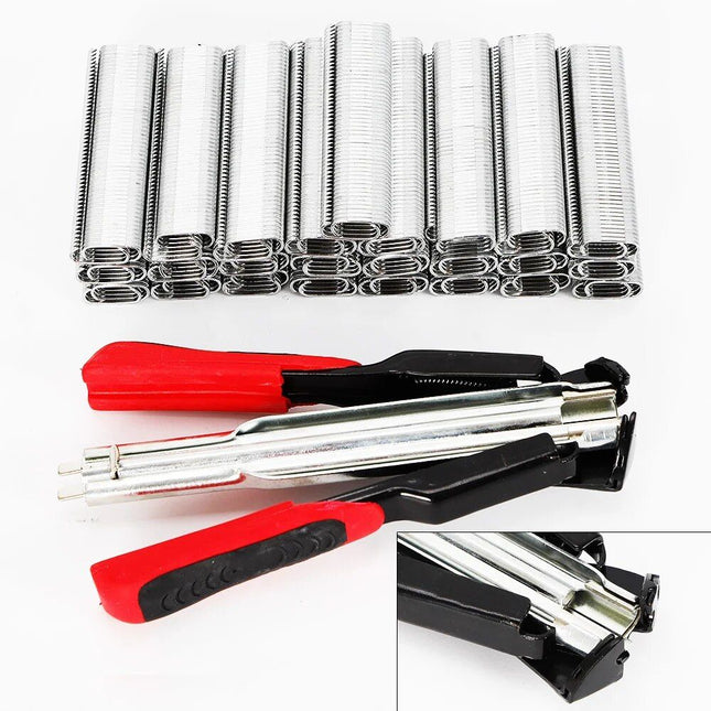 Hog Ring Pliers Kit with 2500 C Clips - Wnkrs