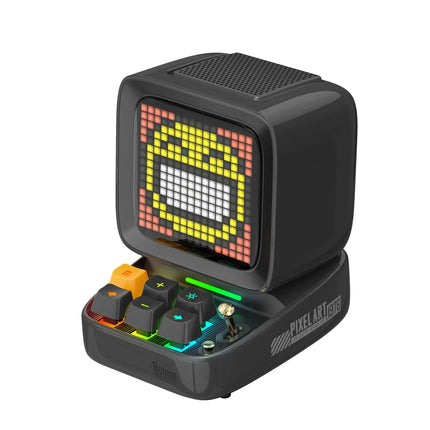 Retro Pixel Art Game Bluetooth Speaker with 16x16 LED App-Controlled Front Screen