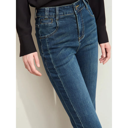 Jean slim rétro minimaliste pour femme - Collection automne