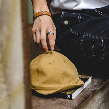 Casquette de golf en denim surdimensionnée et élégante pour homme