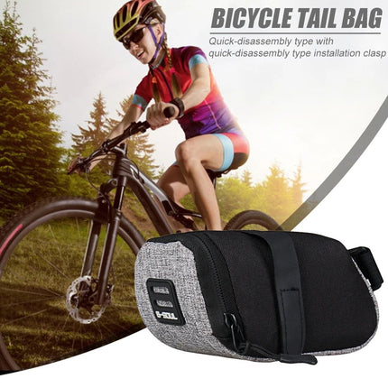 Compact High-Visibility Cycling Saddle Bag: Durable, Reflective, & Spacious - Wnkrs