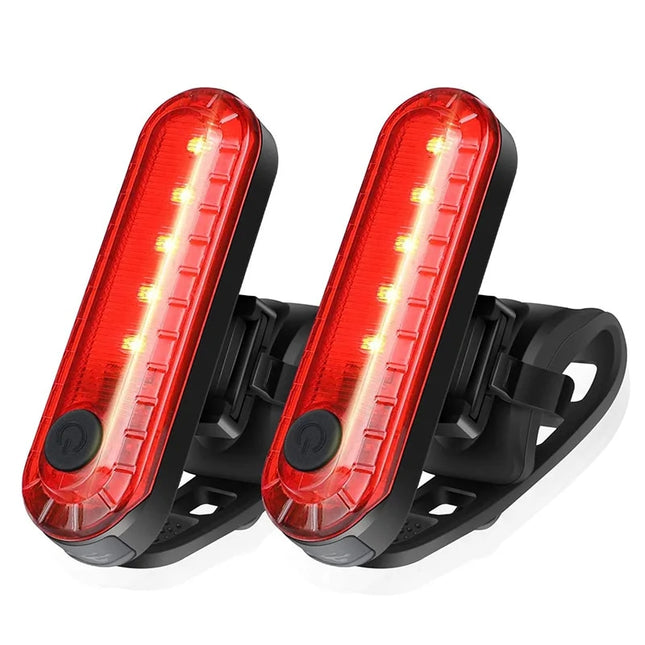 Luz trasera LED recargable para bicicleta