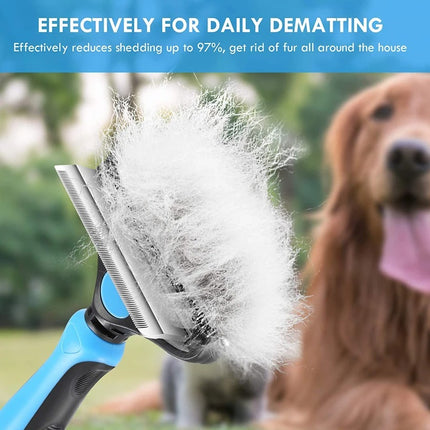 Brosse de toilettage professionnelle 2 en 1 pour chien