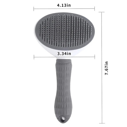 Deluxe Pet Grooming Comb - Stainless Steel Brush for Cats & Dogs