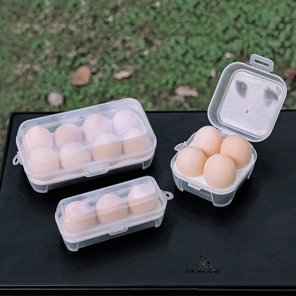 Shockproof Portable Egg Holder - 3/4/8 Grids Transparent Kitchen Container