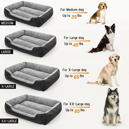 Lit pour chien confortable et lavable pour grands chiens