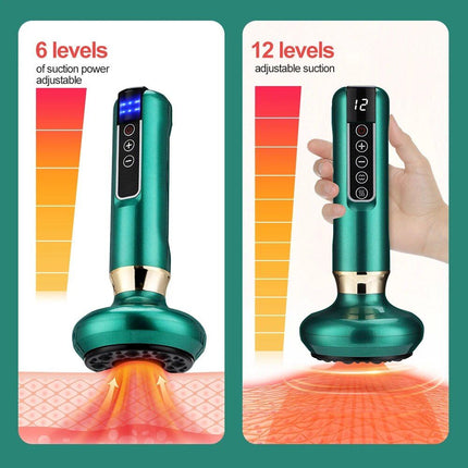 Electric Cupping & Gua Sha Massager: Infrared Heat Therapy & Anti-Cellulite Suction - Wnkrs