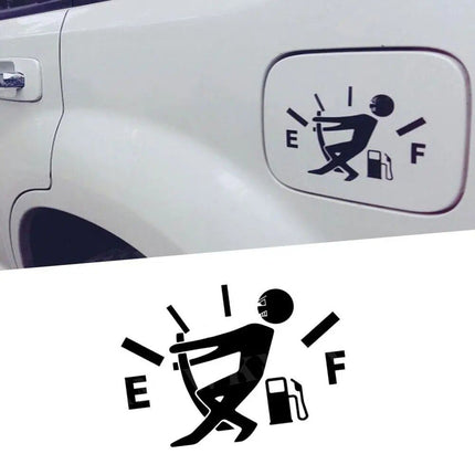 Universal Reflective Fuel Gauge Empty Decal - Wnkrs