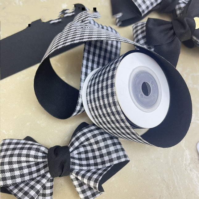 Double-sided Houndstooth Ribbon Handmade Diy Accessories - Wnkrs