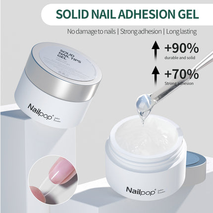 Parche de gel para uñas sólido Nailpop