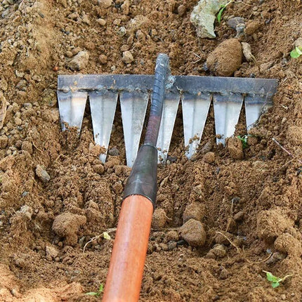 Heavy-Duty Steel Garden Rake - Wnkrs