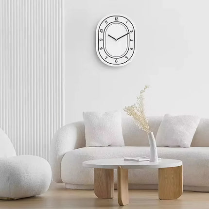 Reloj de pared blanco minimalista creativo