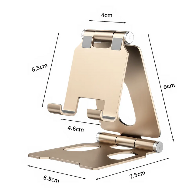 Soporte para teléfono móvil de aleación de aluminio y metal