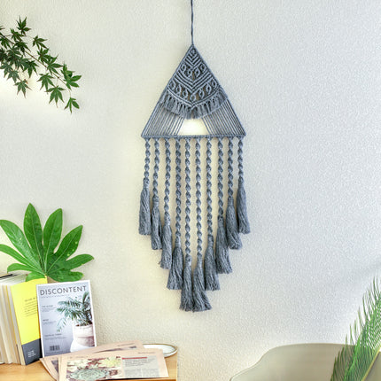 Handwoven Home Decor Triangle Dream Catcher Pendant - Wnkrs